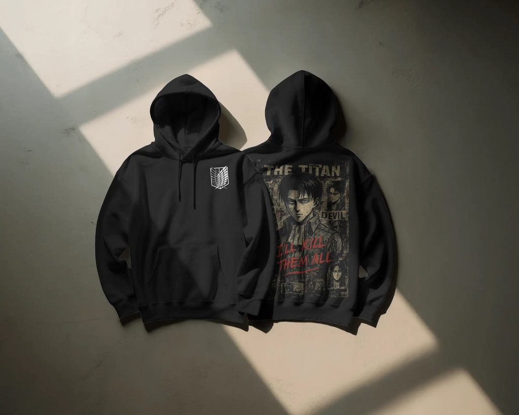 Dark Titan-Inspired Elite Anime Streetwear Hoodie