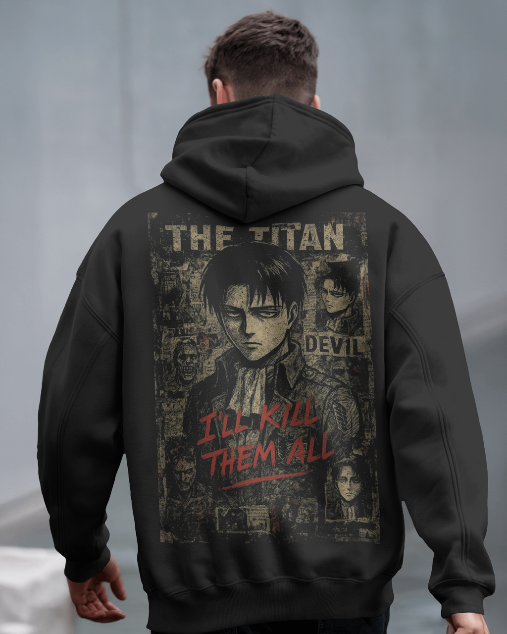 Dark Titan-Inspired Elite Anime Streetwear Hoodie