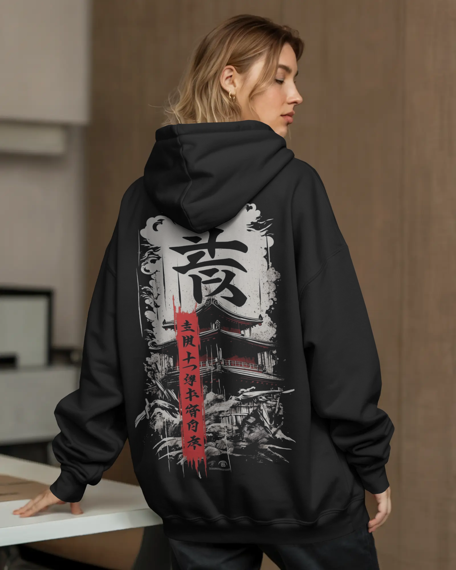 Temple Shadow Hoodie Oversized Fit